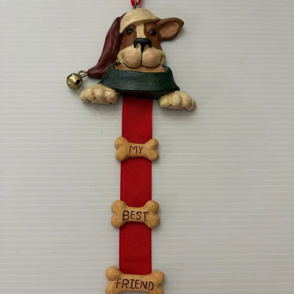 1998 FIGI Basset Hound Christmas Tree Ornament 